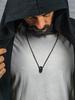 FaithHeart Men's Stainless Steel Skull Necklace, Punk Gothic Retro Jewelry, Halloween Christmas Gift with Box