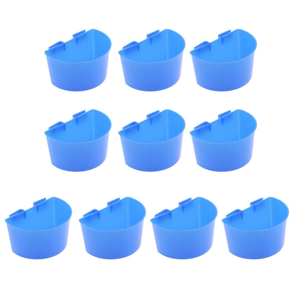 Bird Feeding Bowl Thickened Plastic Feeder Tray Water Food Container for Parrot Cage Birds