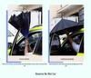 Custom Reverse Car Umbrella with Hands-Free C-Shaped Handle - Business Long Handle Umbrella with Logo Print for Men