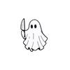 4Styles Halloween Ghost Collection Brooches Cartoon Spooky Hold Knife Heart Drink Design Enamel Pins With Free Shipping