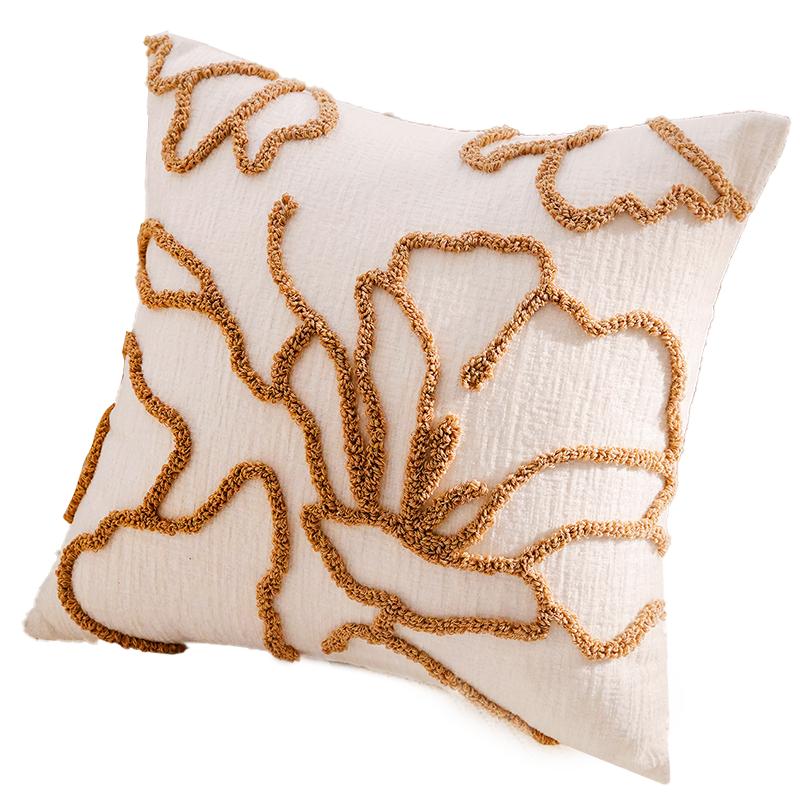 Simple Living Room Throw Pillow Luxurious and Sophisticated Brown Throw Pillow Retro Sofa Throw Blanket Bedding Cushion Plush