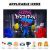 Hot Game-P&Poppy-Playtimes Backdrop Kids Birthday Decorations Party Supplies Baby Shower Banner Horror Festival Decor Props Gift