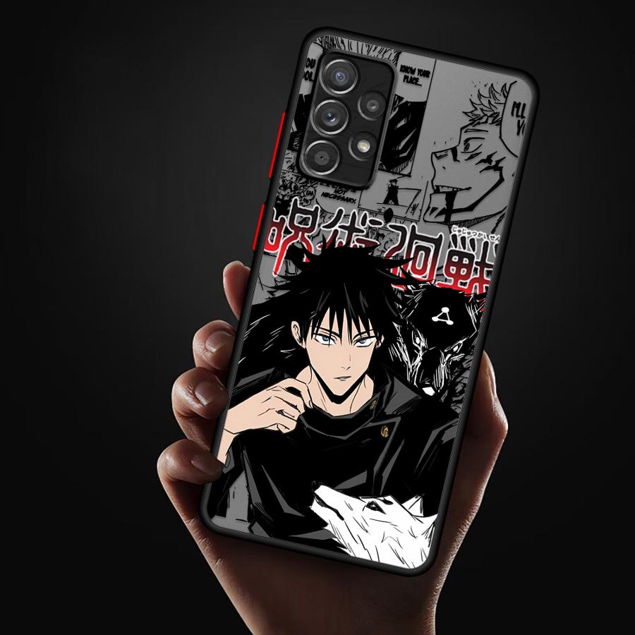 Pouzdro na telefon pro Samsung Galaxy A16 A15 A35 A17 A52 A56 A55 A73 A33 A54 A52S A72 A14 A23 A53 A34 A36 Anime Jujutsu Kaisen