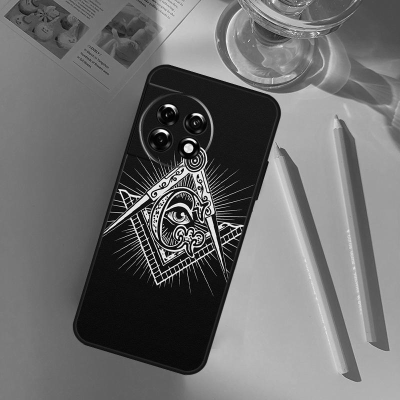 Freemasonry Logo Symbol Funda For OnePlus 8T 9RT 10T 12 13 R 11 9 10 Pro OnePlus Nord 4 CE 2 3 Lite N20 N30 Case