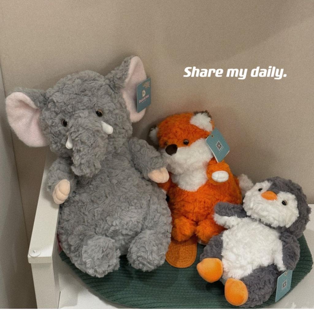 Cute Lazy Elephant Plush Toy Doll Sleeping Bed Children's Elephant Doll Soothing Birthday Gift Girl