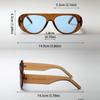 Fashion New Retro Oval Large Frame Sunglasses Fashion Accessories Minimalist Design  UV Resistant Sunglasses Female