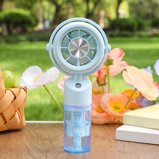 Misting Handheld Fan with USB Charging Portable Mini Cooling Fan with Water Spray 3 Speeds Desktop Fan for Outdoor Office Summer Travel