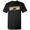Pittsburgh Retro Repeat - Sports Team City Pride Tailgating T Shirt - Black