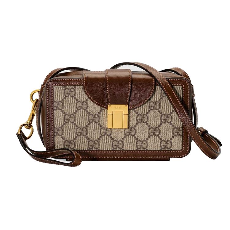 

Gucci Mini Box Crossbody Bag GG Supreme Canvas 614368-92TCG-8563 Basic Set (Bag+Dust Bag)