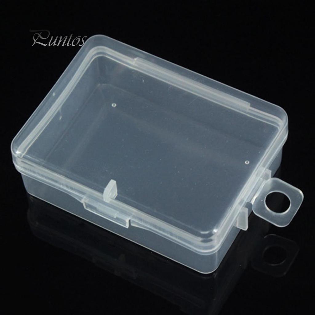 Fashionable 1Pc Clear Plastic Transparent Storage Box Debris Collect Container Case with Lid