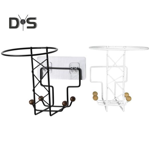 Helmet Holder Storage Rack Wall Mount Strong Load-bearing Sturdy Construction Easy Installation Helmet Bracket with Hook