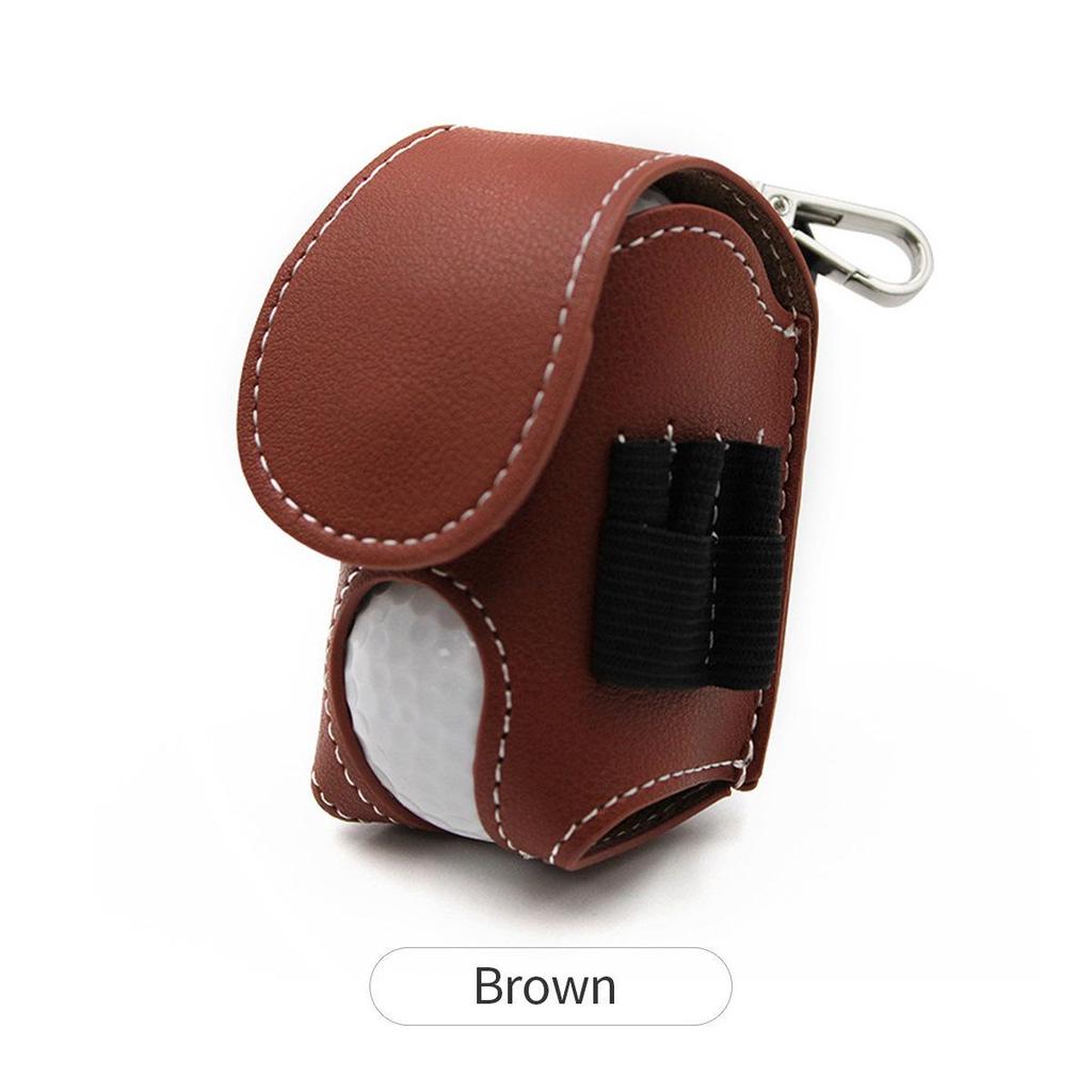 Portable Golf Ball Protection Bag with Waist-Hanging Tee Set