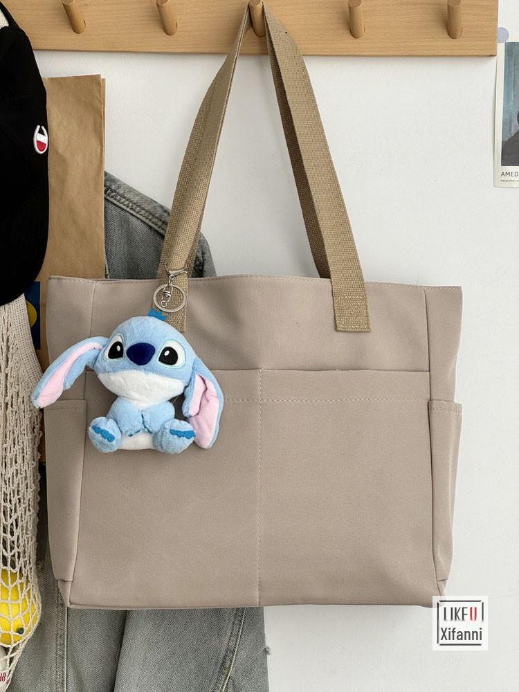 

Японская холщовая сумка на молнии — утолщенная, повседневная в литературном стиле для студентов и пассажиров.