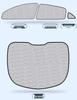 Tesla Model 3/Y Full Blackout Anti-Peeping Sunshade Curtains for Side Windows and Windshield