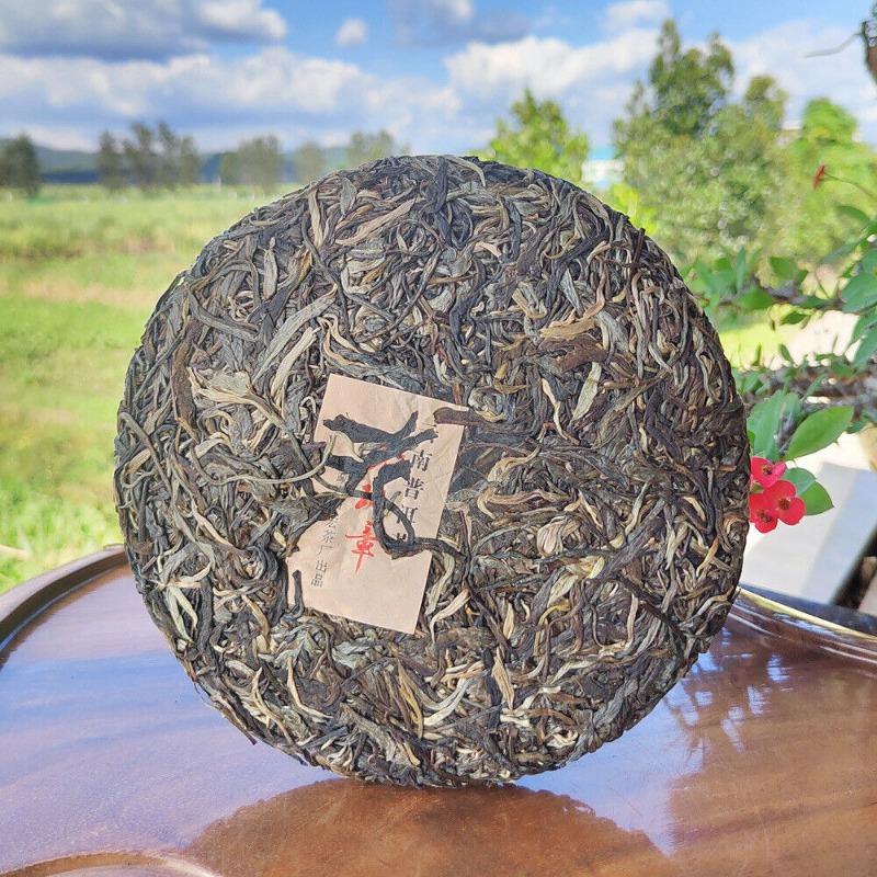 357g Ming Qian Ancient Tree Frühlingstee Pu'er Rohtee Siebensamen-Kuchentee