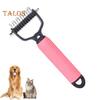 Pet Detangling Comb Handheld Undercoat Rake for Dogs Cats Double-Sided Stainless Steel Teeth Deshedding Grooming Brush for Thinning Shedding