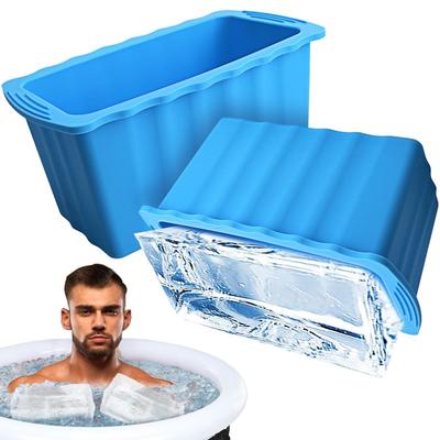 1PCS Extra Large Silicone Ice Mold Crate Efficient Freezing Ice Bath Large Ice Cube Mold Ice Bucket Ice Block Mold
