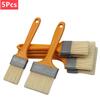 5PCS Plastic Handle Paint Brushes 1/2/3/4/5 Inch for Wall and Furniture Paint Tool Set Painting Brushes Artist Paint Brushes