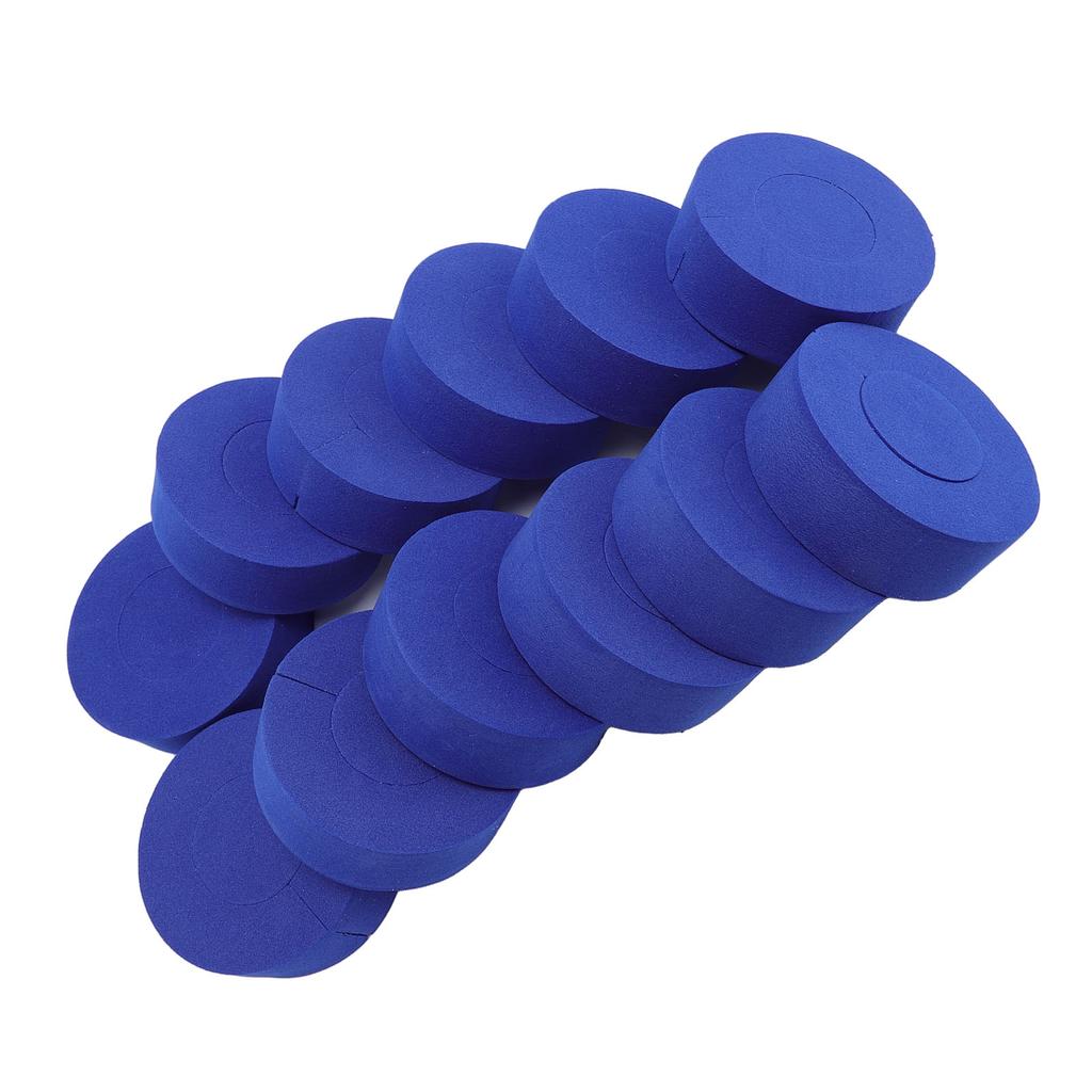 12pcs Blue C Shape Hair Curlers Sponge Hair Rollers Heatless Hairdressing Styling Tools for Daily