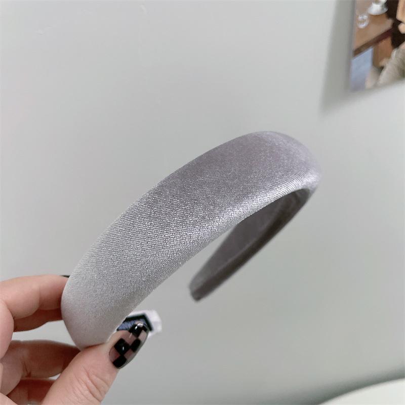 

Шикарные осенне-зимние мягкие фланелевые повязки на голову с губчатой подкладкой для женщин, девушек, для повседневной носки, для шопинга, головной убор, простой обруч для волос