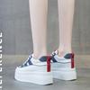 Women Casual Leather Borad Shoes 2025 Spring Autumn Lace-up Platform Increased Vulcanized Shoes Outdoor Female Non Slip Sneakers