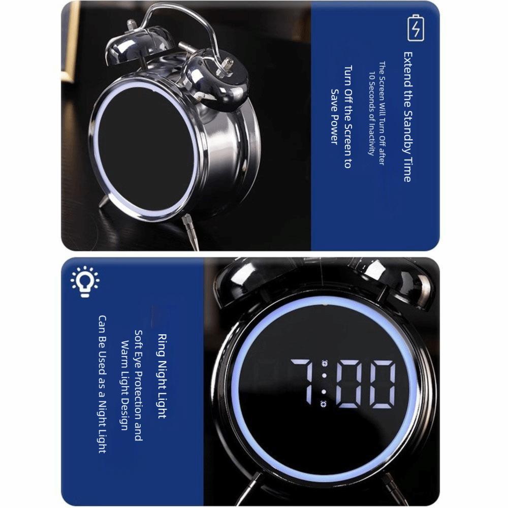 with LED Screen Alarm Clock Multifunctional Children Clock Simple Number Clock Household