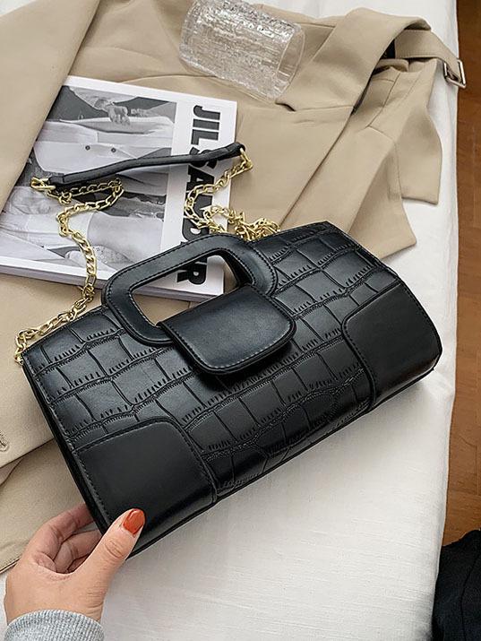 Trendige Ketten-Umhängetasche Damen Kleinserien-Design Baguette-Handtasche Vielseitig Ins Beliebt Mini-Quadratische Tasche Handheld