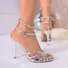 Sandali da Donna Estivi Sexy con Tacco Alto – Peep-Toe Taglie Grandi Open-Toe Moda Europea & Americana