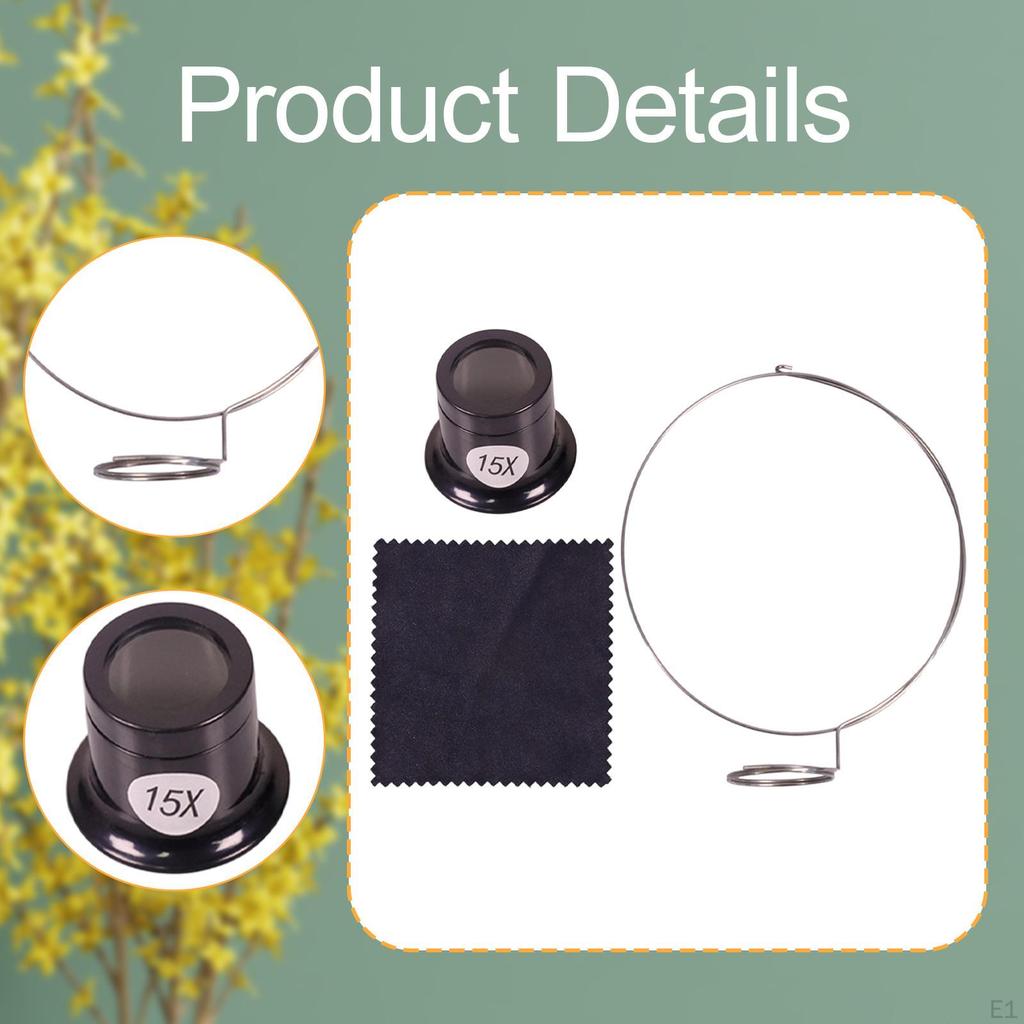 Glass Monocular Glasses Portable Tool PP Iron Material Suitable for Watch Repair Jewelry Experiments