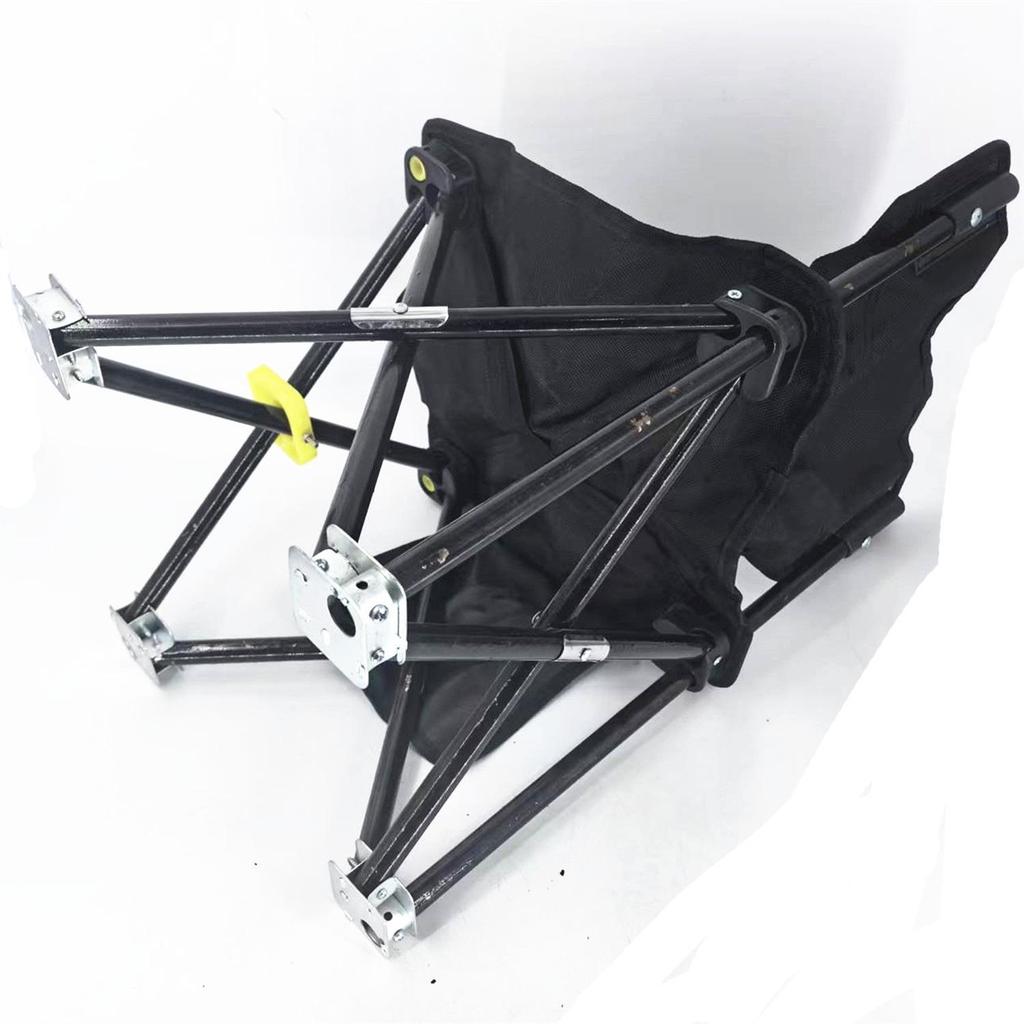 Compact Metal Leg Fishing Chair with Rod Holder – Portable Outdoor Stool for Sketching