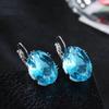 1/2 Pairs Teardrop Earrings Lightweight Sparkling Cubic Zirconia Water-drop Pendant Drop Earrings Jewelry Accessories
