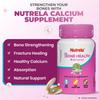 Nutrela Bone Health Natural Calcium Supplement for Men & Women 30 Capsules for Strong Bones