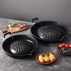 Barbecue Grill Pot Steak Grill Charcoal Pan Multifunctional Aluminum Barbecue Grill Hot Pot for Family Gathering Outdoor Picnics