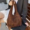 Suede Tassel High Quality Faux Shoulder Bags Fashi Large Capacity Sense of Luxury Popularity Women's Tote Bags Casual New