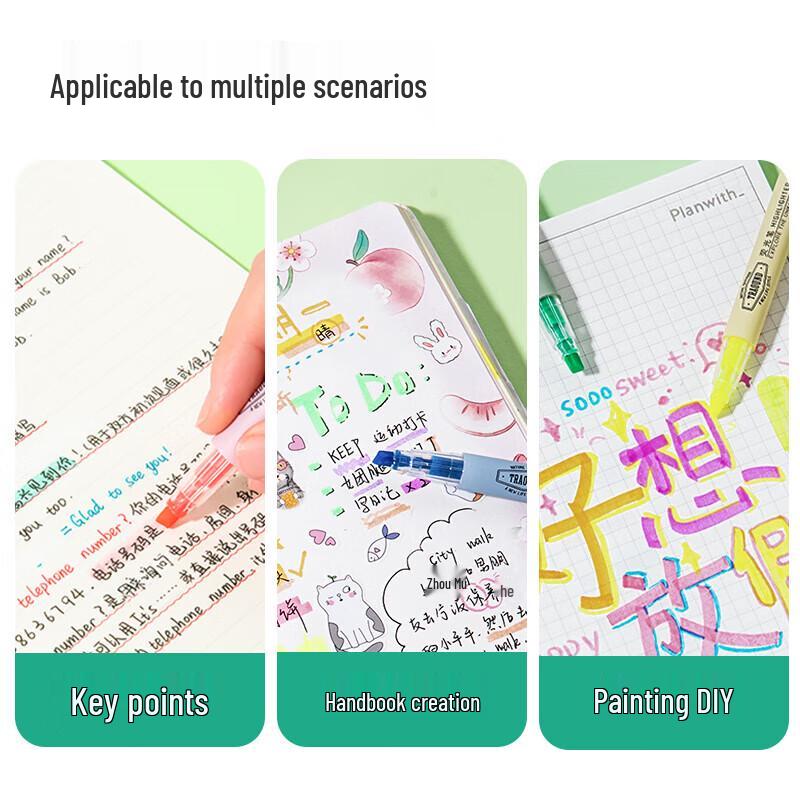 Deli Classic 6-Color Highlighter Pen Set