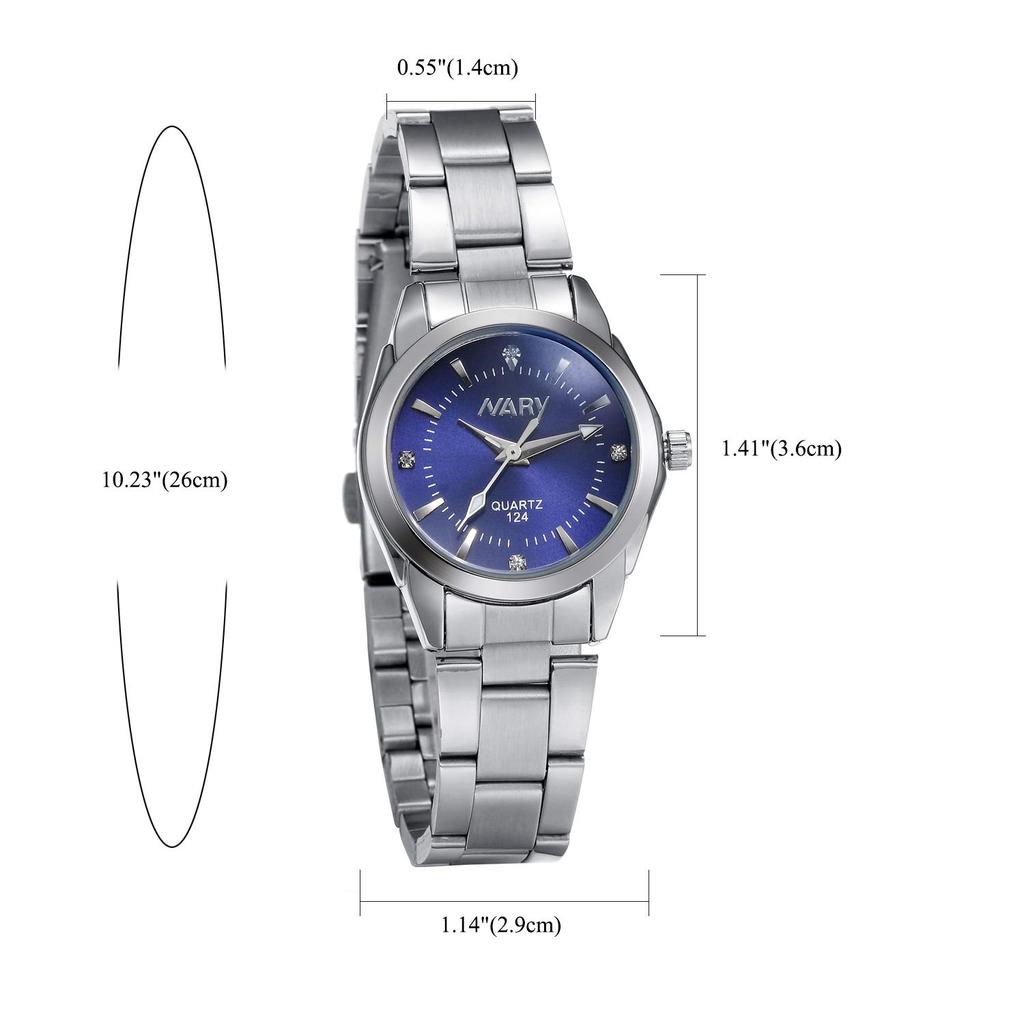 JEWELRYWE Stylish Waterproof Analog Perfect for or As a Gift for Her Women's Watch, Birthdays, Anniversaries, Christmas, Valentine's Day, (Blue)