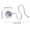Interactive Cat Toy Ball Automatic Rolling Toy for Indoor Cats Electric Smart Ball with Tail Rope for Kitten Hunting Simulation