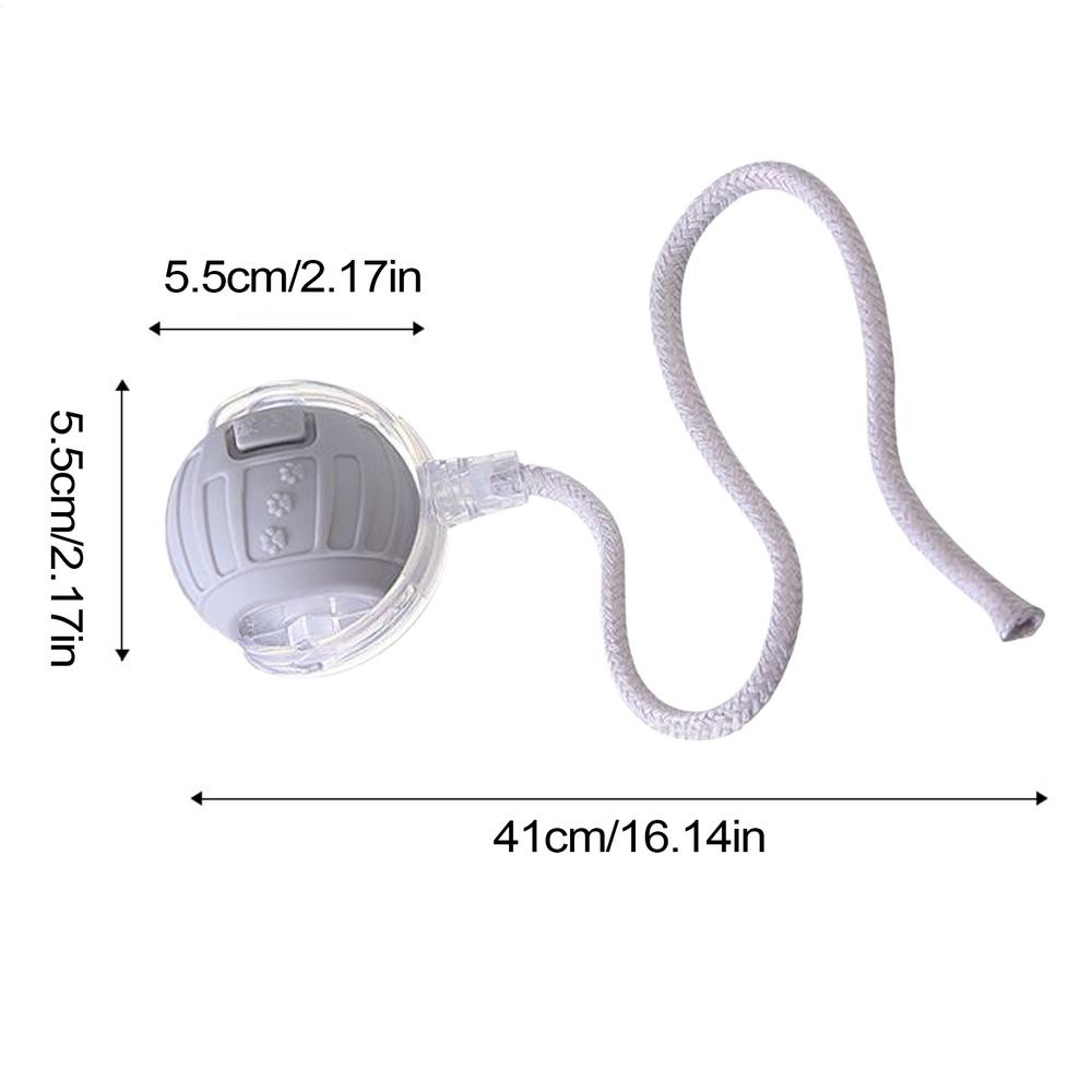 Interactive Cat Toy Ball Automatic Rolling Toy for Indoor Cats Electric Smart Ball with Tail Rope for Kitten Hunting Simulation