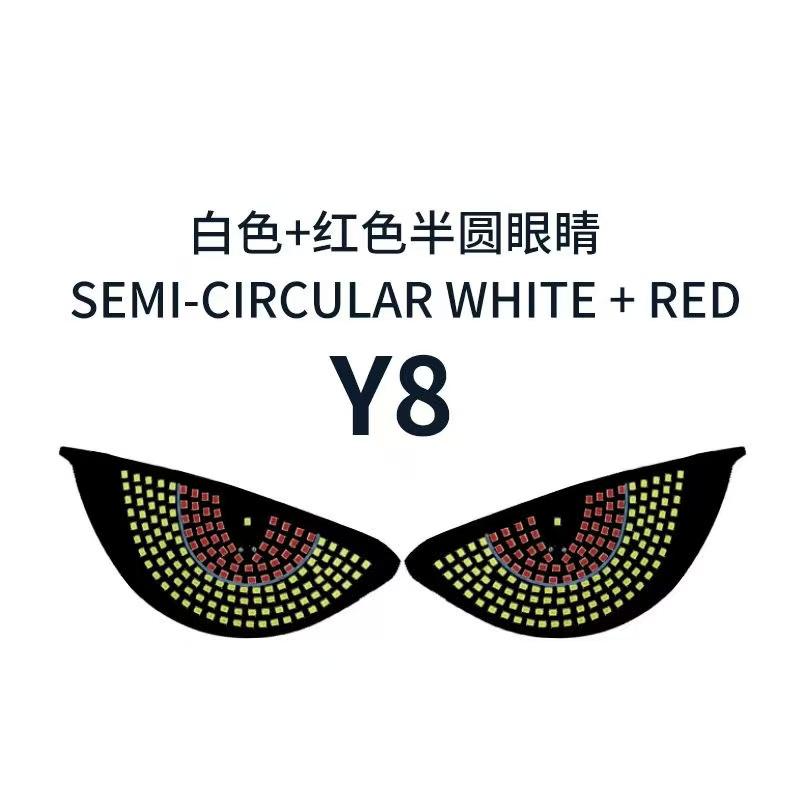 

Devil Eye Car Brake Light Sticker USB Charger Inner Decorative Lamp Front/Rear Windshield LED Flash Warning Indicator Taillight Y8