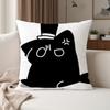 Cartoon Print Pillow Cover, Invisible Zipper Durable, Home Bedroom Cushion Cover