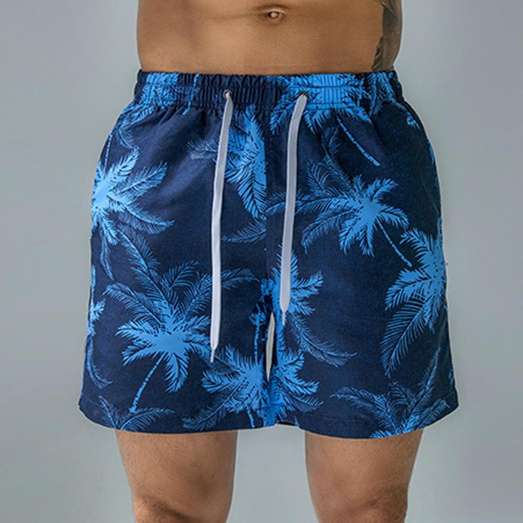 Men's Swim Trunks Quick Dry Beach Surfing Running Swimming Drawstring Shorts