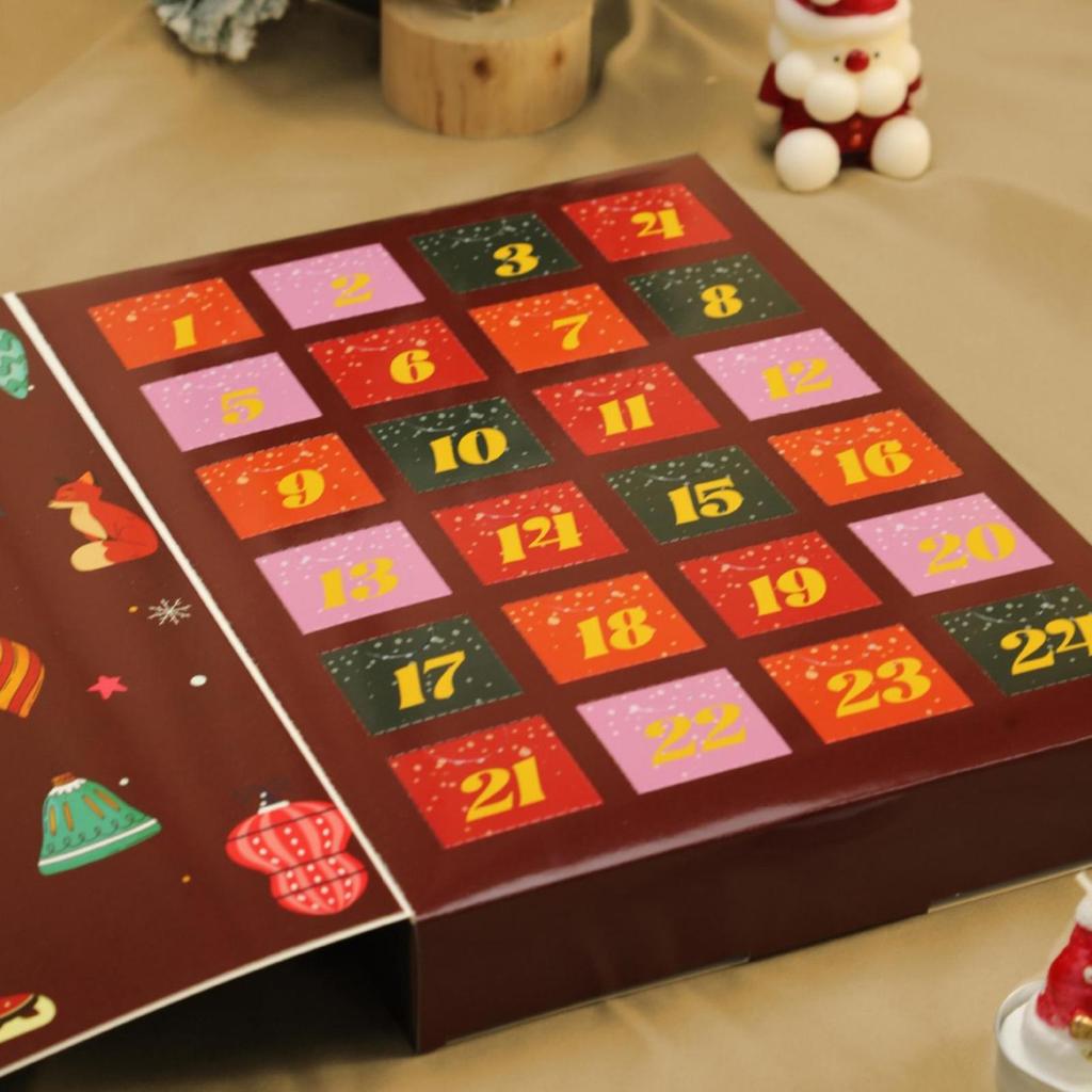 Christmas Advent Filling Box  24 Days Fillable Reusable Kids Christmas Countdown Calendar For Birthdays Valentines Day Gifts