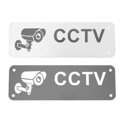 5Pack Self-Adhesive Aluminium Warning Sign CCTV In Operation Surveillance Sign