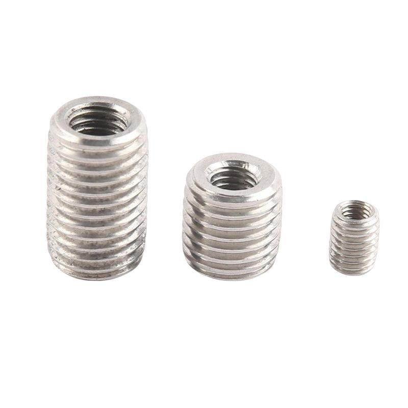 303u Stainless Steel Self-Tapping Threaded Insert, Male/Female Conversion Sleeve, No Slot
