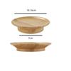 Reusable Bamboo Cup Lid for Red Wine and Food Platters Packaging with Splash-proof Function Bamboo Cup Lid Coasters 10.16*7cm
