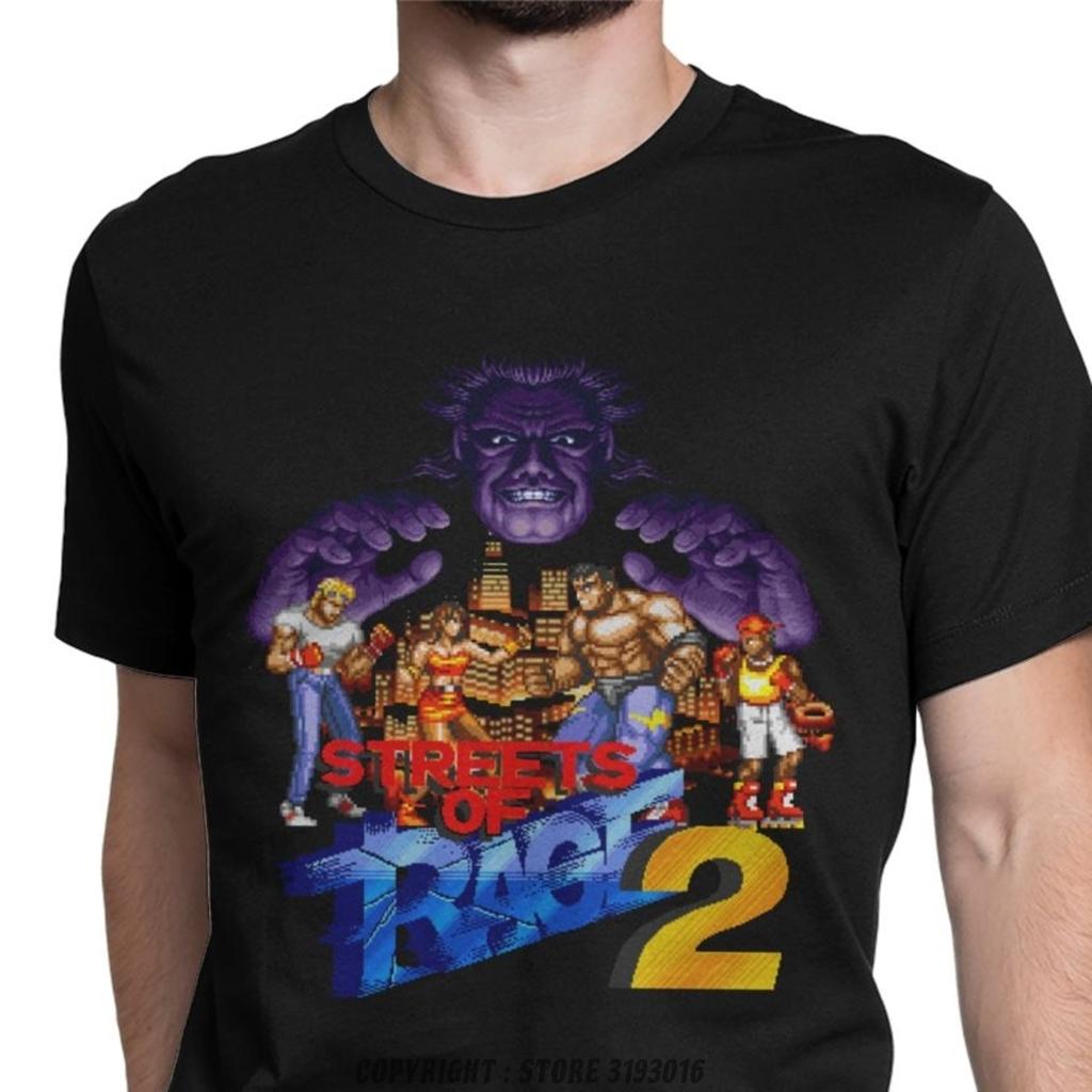 Ležérní Vintage Streets Of Rage Tričko Čistá Bavlna 3D Trička Retro Axel Zlatá Sekyra Blaze Hra Camisas Oblečení Košile