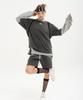 Momentig Pendant Logo Pigment Short T-Shirt [Charcoal]