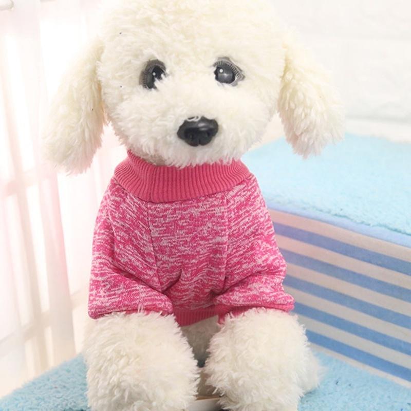 8 Color Pet Dog Puppy Classic Sweater Fleece Sweater Clothes Warm Sweater Winter Lovely