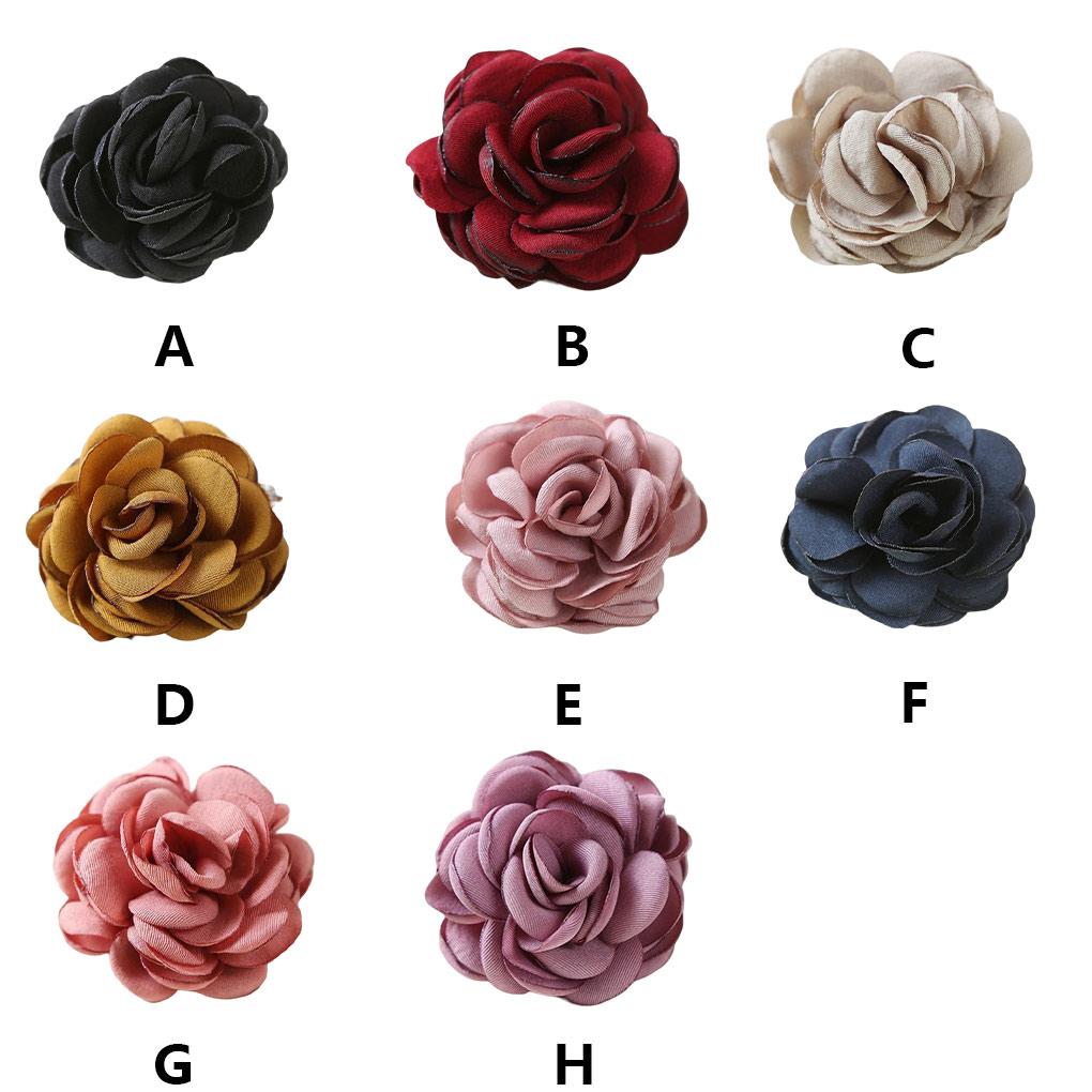 Flower Brooch Simulation Korean Cloth Side Firing Accessories Rose Artificial Fabrics Home Textile Ornaments Wedding