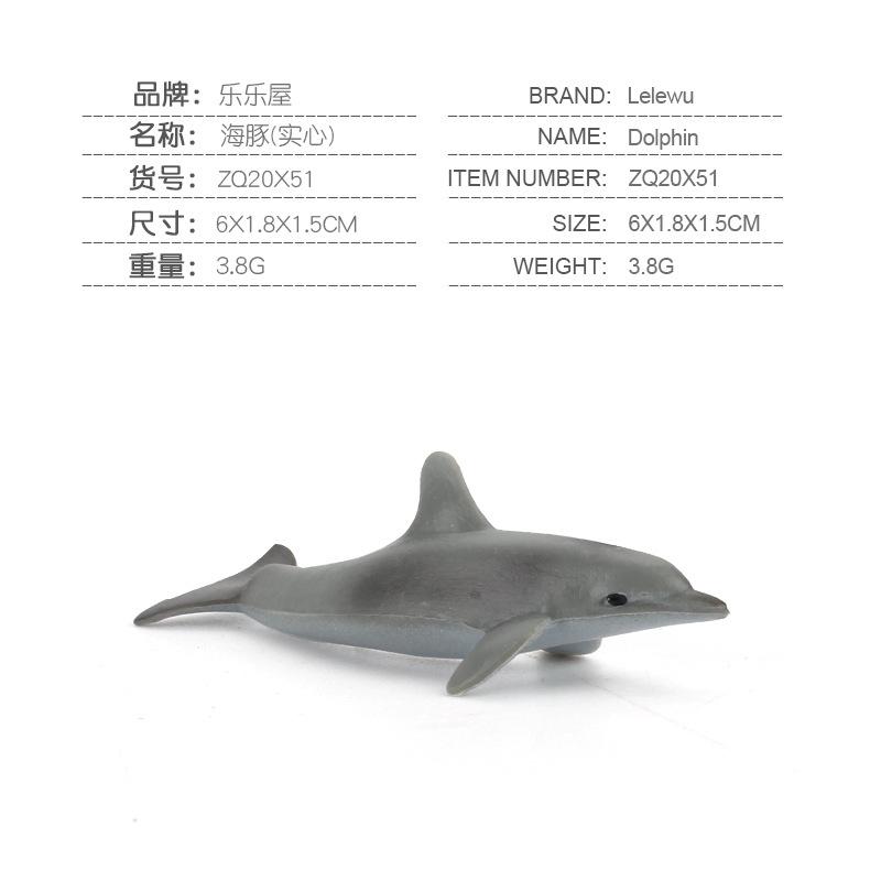 Mini Sea Animal Action Figure Dolphin Shark Whale Turtle Marine Creatures Model Ornaments Gifts For Boys Girls